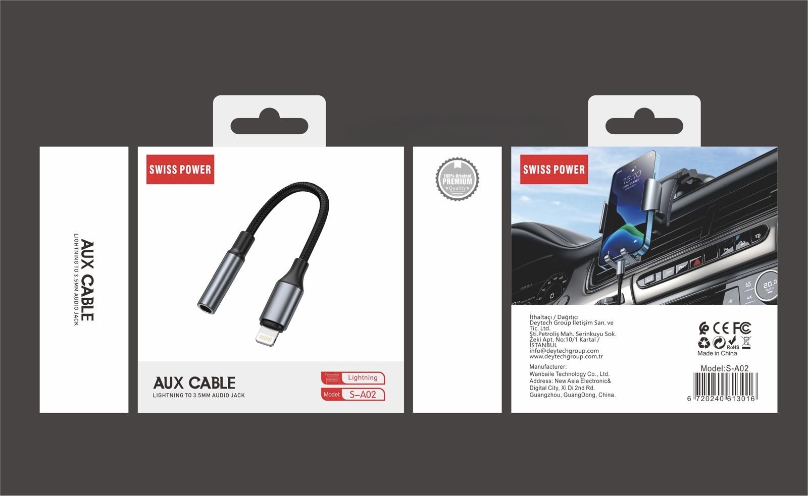 AUX CABLE LİGHTNİNG to 3.5mm AUDİO JACK
